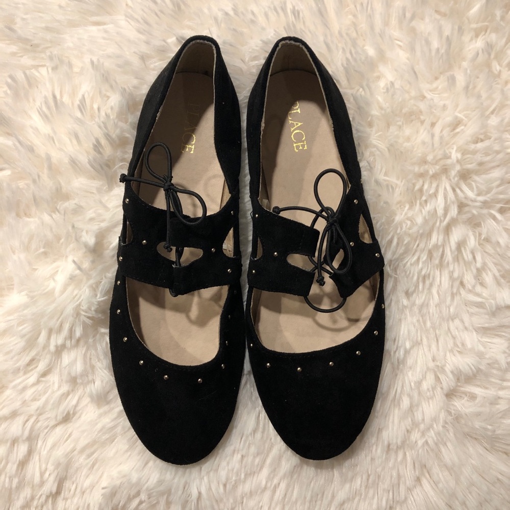 Girl’s The Children’s Place Lace-Up Ballet Flats